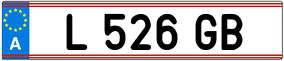 Trailer License Plate